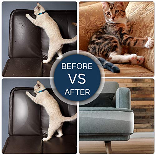 YOUTHINK Protector de Arañazos de Gatos, 8 Pcs Protector de Muebles Gatos, Stop Cat Scratching Couch, Puerta y Otros Muebles y Asiento para el Automóvil, Antiarañazos y Protección de Muebles
