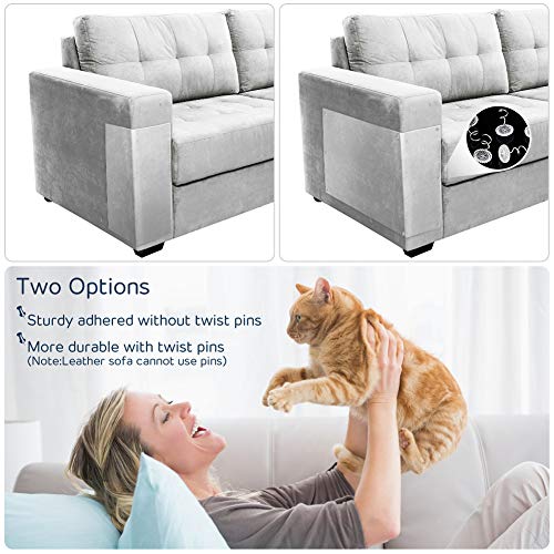 YOUTHINK Protector de Arañazos de Gatos, 8 Pcs Protector de Muebles Gatos, Stop Cat Scratching Couch, Puerta y Otros Muebles y Asiento para el Automóvil, Antiarañazos y Protección de Muebles