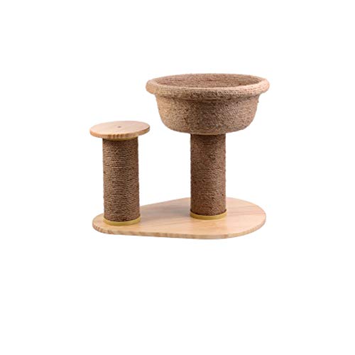 YWAWJ Plataforma de asada de madera para gatos de interior Plataforma de salto de madera seda del gato de la cuerda de la cuerda del asiento del gato del gato del gato del gato del gato del gato del r