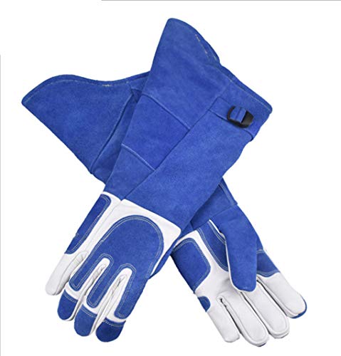 Yx-outdoor Guantes Anti-mordidas para Mascotas, Perro Gato, ratón, Serpiente, Anti-rasguños Alarga y Espesa Guantes Protectores duraderos y Resistentes a Las mordeduras, 55 cm / 21,7 Pulgadas