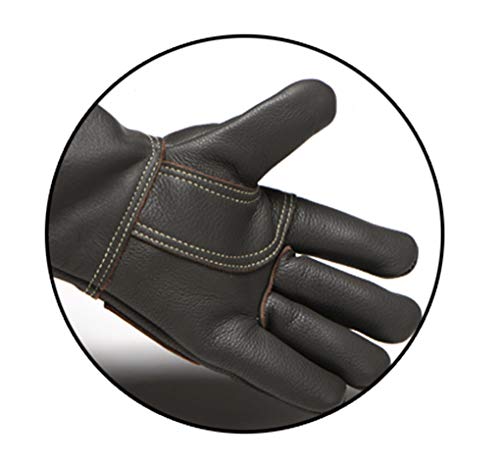 Yx-outdoor Mascotas Guantes Anti mordidas, Entrenamiento y Lavado de Mascotas Piel de Vacuno de Doble Capa Engrosada y Alargada Guantes de jardinería y Animales, 60 cm / 23,6 Pulgadas