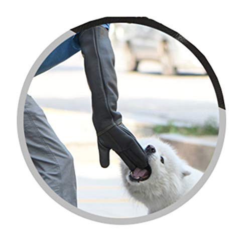 Yx-outdoor Mascotas Guantes Anti mordidas, Entrenamiento y Lavado de Mascotas Piel de Vacuno de Doble Capa Engrosada y Alargada Guantes de jardinería y Animales, 60 cm / 23,6 Pulgadas