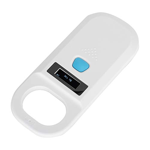 Zerodis Escáner de Chip para Mascotas, Lector de Microchip para Mascotas Lector de identificación de Etiquetas de Etiquetas para Caballos Lector de identificación para la gestión de Aves de Corral