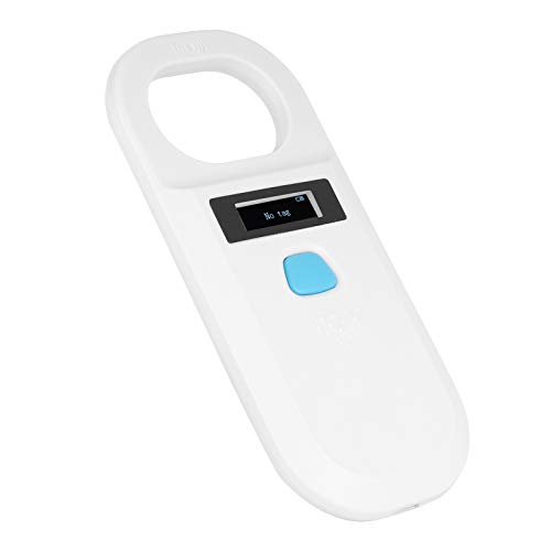 Zerodis Escáner de Chip para Mascotas, Lector de Microchip para Mascotas Lector de identificación de Etiquetas de Etiquetas para Caballos Lector de identificación para la gestión de Aves de Corral