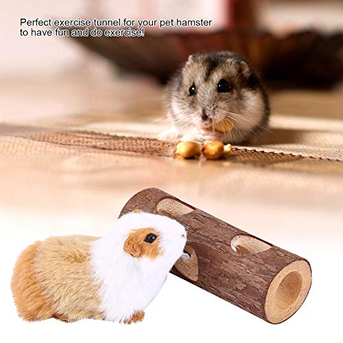 Zetiling Hamster Ejercicio Túnel, Hamster Ratón de Madera Tubo de Tubo de Juguete Bosque Hollow Árbol Tronco Animal Túnel Ejercicio Tubo de Masticar Juguete para Conejo Hurón Hamaca Guinea(# 1)