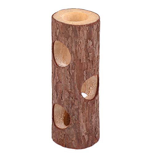 Zetiling Hamster Ejercicio Túnel, Hamster Ratón de Madera Tubo de Tubo de Juguete Bosque Hollow Árbol Tronco Animal Túnel Ejercicio Tubo de Masticar Juguete para Conejo Hurón Hamaca Guinea(# 1)