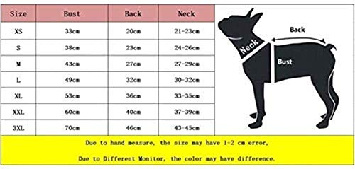 ZHTY Perro Jersey Cat Ropa Chihuahua Abajo Abajo Invierno Caliente Pet PUCHO Ropa de Cachorro espesante Abrigo de algodón para pequeños Perros Grandes (Color: Azul, Tamaño: Grande) Song