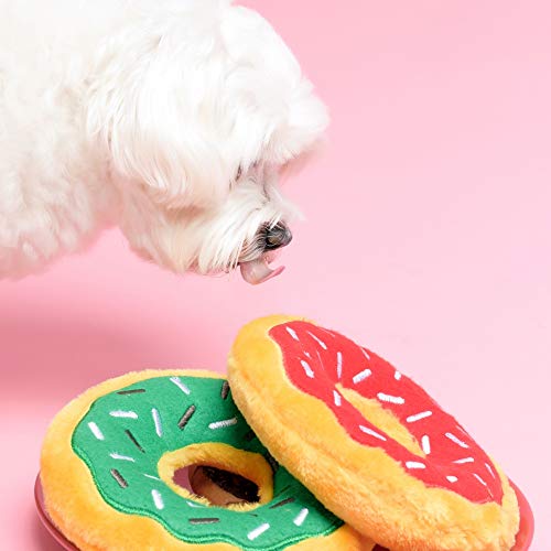 ZippyPaws - Original Donutz no Relleno chirriante Peluche Juguete para Perro – Chip Menta