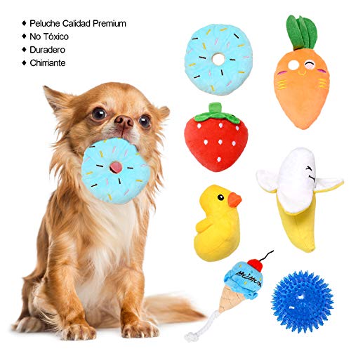 ZITFRI 12 Pack Juguetes para Perros Duradero y Masticable Juguetes para Perros Pequeño Medio, Grande, Mordedor Perros Juguete Interactivo para Perros Accesorios para su Buena Salud- Algodón Natural