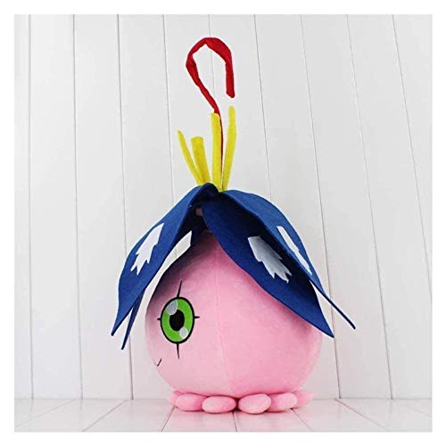 ZJSXIA Digimon Pyocomon Peluche Toys 25 cm Japón Anime Kawaii Muñecas de Relleno Suave Regalo de cumpleaños Figura Digimon