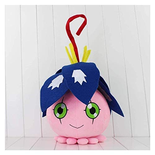 ZJSXIA Digimon Pyocomon Peluche Toys 25 cm Japón Anime Kawaii Muñecas de Relleno Suave Regalo de cumpleaños Figura Digimon