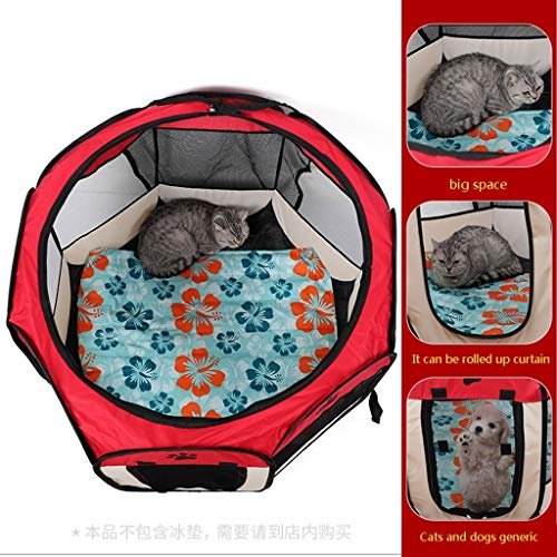 Zlw-shop Sala de Parto para Mascotas Sala de producción de Gatos Embarazo al Aire Libre Casa de la Perrera Carpa Nido Suministros para Mascotas