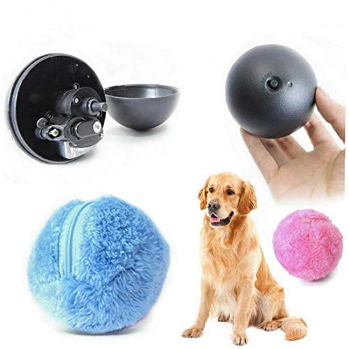 Zonfer Mágica Bola De Rodillo De Bola Electrictoy Mascotas con 4 Tapa para Mascotas Juguetes Educativos para Perro De Animal Doméstico del Gato