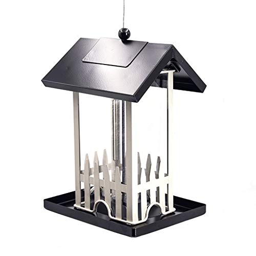 zongshengshop Comedero para pájaros contenedor Alimentador de Metal Externo Balcón alimentador de Aves Villa Flor Bienestar alimentación Caja Alimentador de Semillas de Servicio Pesado