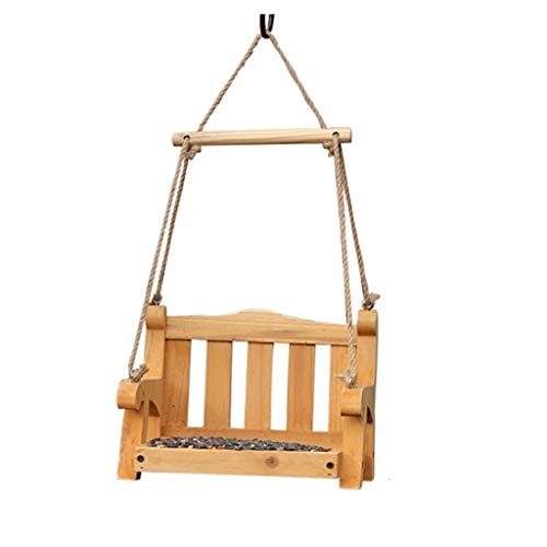 zongshengshop Comedero para pájaros contenedor Alimentador de pájaros Retro al Aire Libre Jardín Villa Patio Decoración Apariencia Bird Life Feeder Alimentador de Semillas de Servicio Pesado