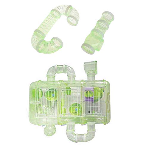 ZQYX Pequeños Animales Plástica Túnel del Juego, Duradero Resistente Hámster Túnel, Túnel De Tuberías Juguete Animal, para Ocultar Formación Hurones, Cobayas, Jerbos, Hámsteres