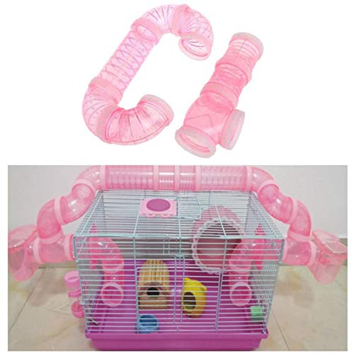 ZQYX Pequeños Animales Plástica Túnel del Juego, Duradero Resistente Hámster Túnel, Túnel De Tuberías Juguete Animal, para Ocultar Formación Hurones, Cobayas, Jerbos, Hámsteres