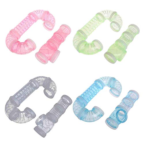 ZQYX Pequeños Animales Plástica Túnel del Juego, Duradero Resistente Hámster Túnel, Túnel De Tuberías Juguete Animal, para Ocultar Formación Hurones, Cobayas, Jerbos, Hámsteres
