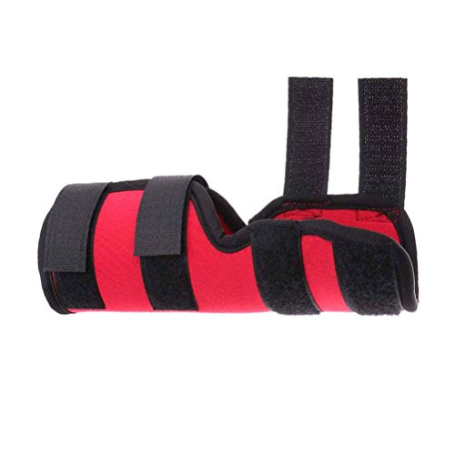ZUNEA Protector de Pierna Trasera para Perro Canino Paquete de 2 Protectores de Envoltura de Pierna Trasera Apoyo Adicional Manga de Compresión para Lesiones de Heridas y Esguinces de Artritis Rojo M