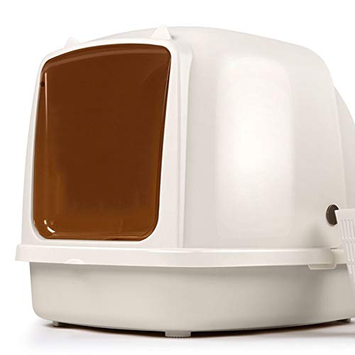 Zunruishop Aseo para Gatos/Aseo para Mascotas Inodoro for Gatos Cerrado Inodoro for Gatos de Gran Espacio Creativo Arena for Gatos casera al Aire Libre Caja de Arena para Gatos/Lavabo de aren
