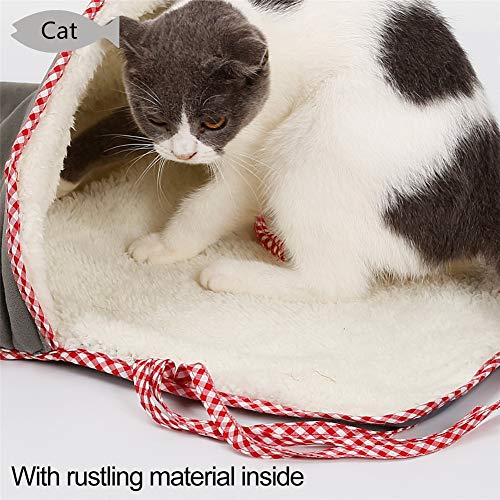 ZUOLUO Cama Gato Cama Gato Cueva Mascota Cueva para la Bolsa de Dormir Cama de Veterinario para Perros Camas para Gatos De Lujo Cama del Perro
