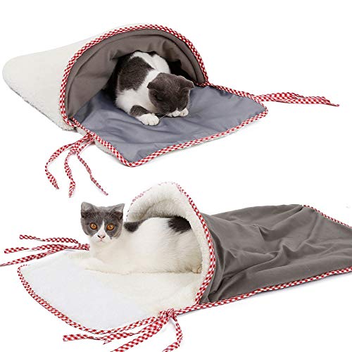 ZUOLUO Cama Gato Cama Gato Cueva Mascota Cueva para la Bolsa de Dormir Cama de Veterinario para Perros Camas para Gatos De Lujo Cama del Perro