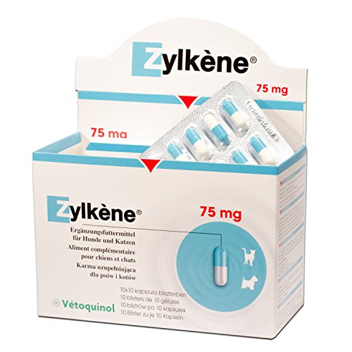 Zylkene - Alimento suplementario para perros y gatos hasta 10kg - 2x30 Cápsulas