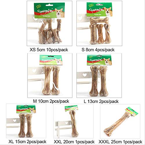 ZYY Juguete para perro Mascota Suministros de juguete Masticar Juguete Piel Piel vacuna Bone Limpieza Stick Alimentos Snack perro Hueso S Tamaño