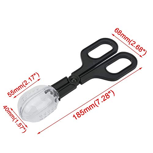 ZYZ Clip de alimentación para Reptiles para Mascotas de 3 Piezas, alimentación de Reptiles y Limpieza de Pinzas de Caca de Basura para Acuario de Acuario Tanque Animales domésticos Insect Tool Clips