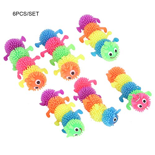 01 Juguete Colorido para morder Mascotas, 6 Piezas, Juguete para Gatos, Juguete para Gatos de Dibujos Animados, para prevenir rugidos al Azar para prevenir la Anorexia de Mascotas