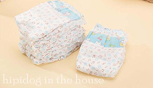 10 Unids Mascotas Perros Pañales Menstruales Desechables Envolturas para Papel Pantalones Cortos para Perritos Ropa Interior Panty (XXS (Vita 13,9-27,9 cm, Peso 0,5-1,5 kg))