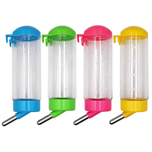 2 Bebederos Conejos,Bebedero Conejo Automatico,Bebedero Cobaya Antigoteo, para Bebederos AutomáTicos Conejos Gatos HáMsters Perros(Colores Aleatorios)