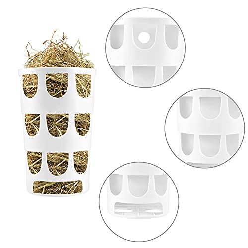 2 Piezas Comedero para Conejo, Alimentador de Conejo, Comedero de Heno, Heno Alimentador Automático, Alimentador de Heno Colgante, para Conejos, Cobayas, Chinchilla, Dispensador de Alimentos