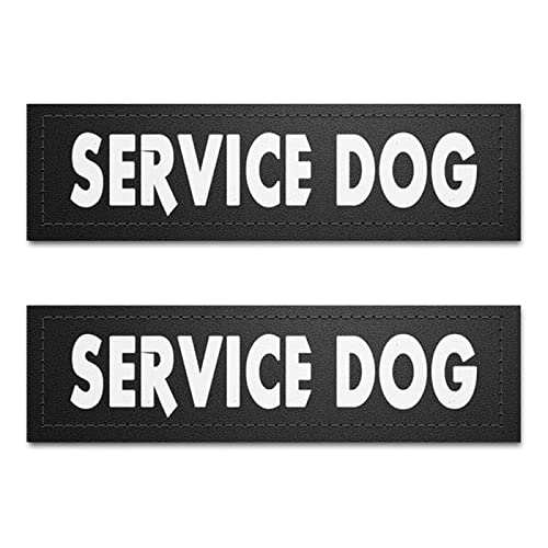 2 uds. Etiqueta de identificación de Perro y Gato Personalizada, Etiqueta de Collar de arnés de Perro de PU Personalizada, Etiqueta Adhesiva, Accesorios de arnés de Perro, Perro de Servicio, 11X3