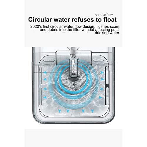 2020 nuevo dispensador de agua de gato dispensador de agua de perro dispensador de agua transparente inteligente sensor ultra silencioso dispensador de agua para mascotas