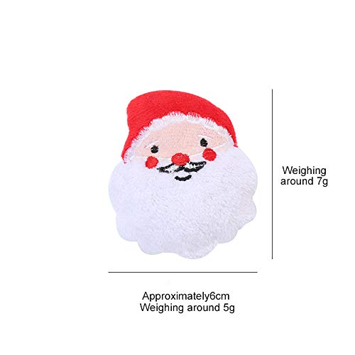 3pcs Navidad gato juguetes, gatito Catnip juguetes interiores interactivos dentición juguetes para gato pequeño animal gato auto-excitado juguete peluche de algodón marioneta Navidad conjunto