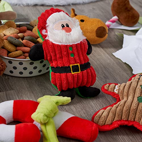 6 Juguetes de Peluche Navideños, Juguetes Chirriante y Mastican para Perros| Juguetes Interactivos para Cachorros, Perros Pequeños| Resistente, Lavable, No Tóxico| Regalo para Mascotas.