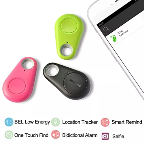 AAMM Perseguidor de perros para mascotas Smart GPS Tracker Localización portátil Rastreador de etiquetas para mascotas Alarma Cartera Key Tracker (negro)