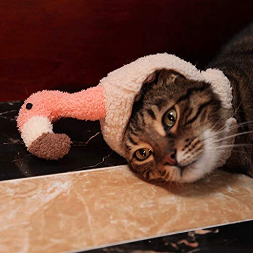 Abrigo de perro Cinturón de flamenco de Halloween Sombrero animal doméstico del gato del gato del sombrero sombrero del cumpleaños Mini casquillo de Sun del sombrero caliente del casquillo del sombrer