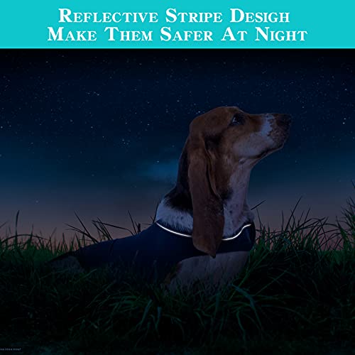 Abrigo para Perros de ansiedad y frescor Transpirable para Perros, Chaqueta Ajustable para la ansiedad del Perro, para Mantener la Calma (Azul, Gris) (Azul, Medium)