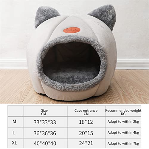 Accesorios para Cama de Perro, Productos Cerrados para Mantener el Calor, Productos para Mascotas Nesk, caseta cómoda extraíble, Lavable, Animales pequeños, casa para Gatos Chihuahua,36*36*36cm