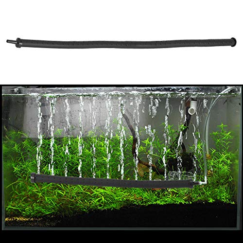 Acuario Barra de burbujas de aire de plástico flexible pared difusor de aire tanque de peces piedra de liberación de burbujas de oxígeno difusor de barra (45 cm)