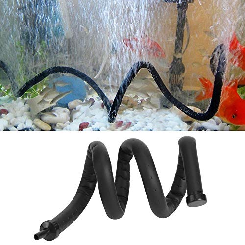 Acuario Barra de burbujas de aire de plástico flexible pared difusor de aire tanque de peces piedra de liberación de burbujas de oxígeno difusor de barra (45 cm)