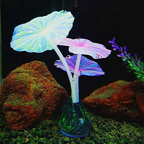 Acuario Medusas, Xiuyer 10pcs Acuario Coral de Silicona Simulación Artificial Medusas Resplandecientes Decoración del Tanque de Peces Adorno de Decor de Plantas Coralinas Marina Realista Ornamento
