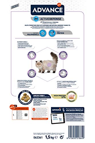 Advance Hairball Pienso para Gatos Esterilizados - 1,5Kg x 4