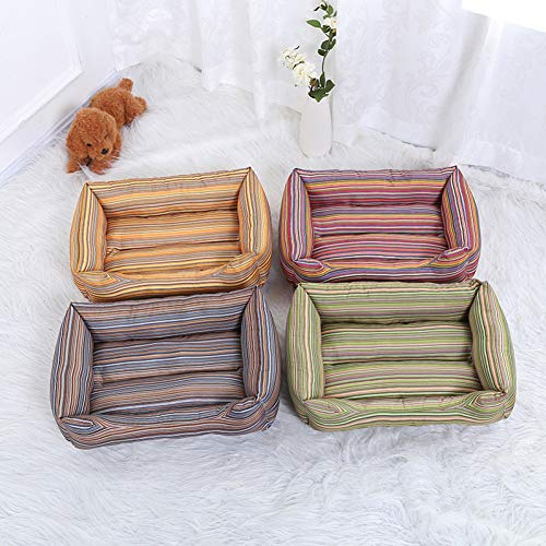 Aigou Cama De Perro Esteras De La Cama del Perro del Animal Doméstico Camas del Perro De Rayas De Colores Suaves para Perros Grandes Sofás Perreras Casa De Gato Gran Manta para Animales Suministros