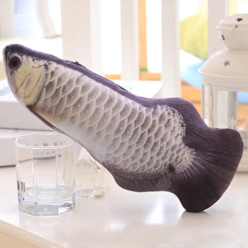 aiqing Pez Flotante eléctrico - Juguete de pez para Gatos, Juguete Interactivo de Gato de pez de Peluche Realista, Juguete de Gato de pez Flotante para Ejercicio de Gato