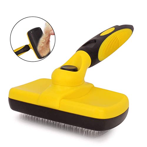 AIWEIYER Cepillo de limpieza automático para mascotas, gatos y perros, ergonómico, puede eliminar rápida y fácilmente la caspa, la suciedad y el masaje para la circulación sanguínea