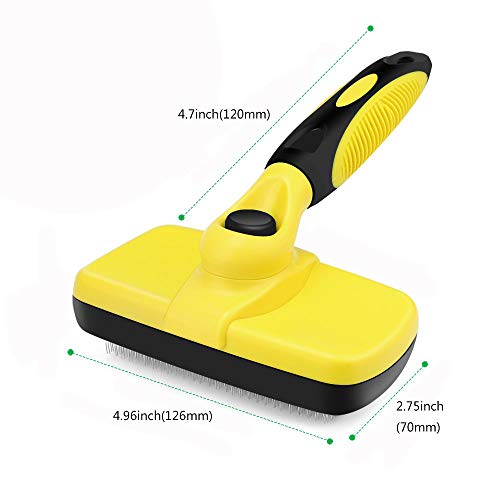 AIWEIYER Cepillo de limpieza automático para mascotas, gatos y perros, ergonómico, puede eliminar rápida y fácilmente la caspa, la suciedad y el masaje para la circulación sanguínea
