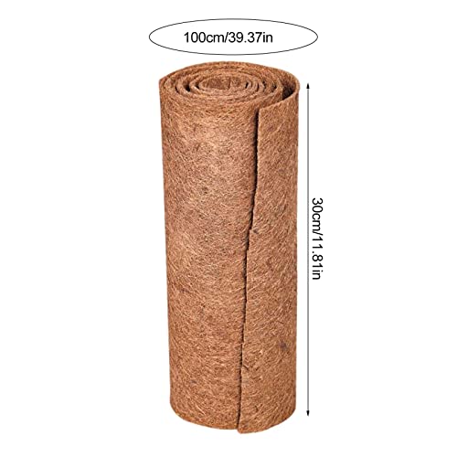 Alfombra de coco de rodillo de reptiles de fibra de coco natural – reptiles camas para camas aislantes – Cesta para cama PAD – Decoración Gormyel